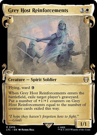 Grey Host Reinforcements (Showcase Scrolls) (Commander: The Lord of the Rings: Tales of Middle-earth) Near Mint