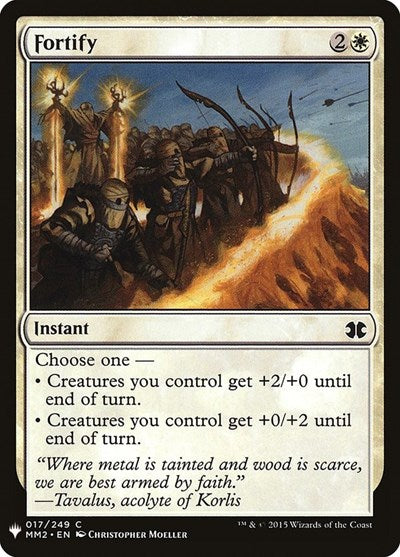 Fortify (Mystery Booster) Light Play