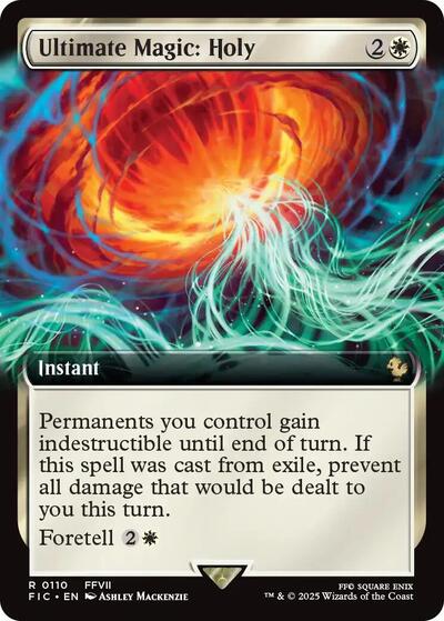 Ultimate Magic: Holy (Extended Art) (Commander: FINAL FANTASY) Near Mint Foil