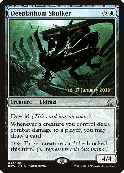 Deepfathom Skulker (Promos: Prerelease Cards) Medium Play Foil