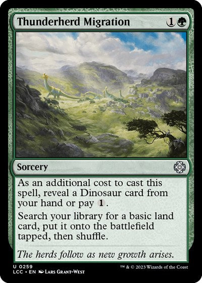 Thunderherd Migration (Commander: The Lost Caverns of Ixalan) Medium Play