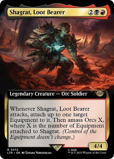 Shagrat, Loot Bearer (Extended Art) (Universes Beyond: The Lord of the Rings: Tales of Middle-earth) Light Play