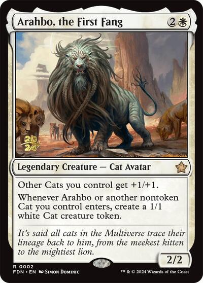 Arahbo, the First Fang (Promos: Prerelease Cards) Light Play Foil