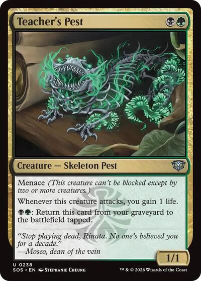 mtg pest cards Teacher's Pest (Secrets of Strixhaven) Near Mint
