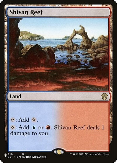 Shivan Reef (Secret Lair Commander: Heads I Win, Tails You Lose) Near Mint
