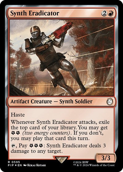 Synth Eradicator (Surge Foil) (Universes Beyond: Fallout) Near Mint Foil