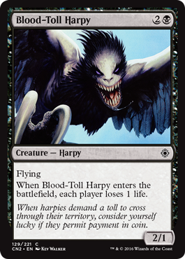 Blood-Toll Harpy (Conspiracy: Take the Crown) Light Play