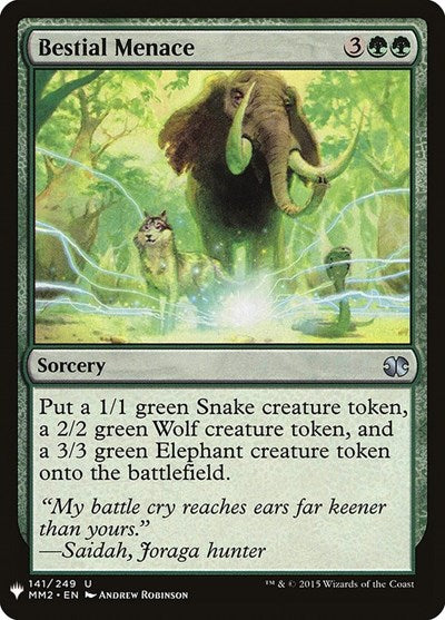 Bestial Menace (Mystery Booster) Light Play