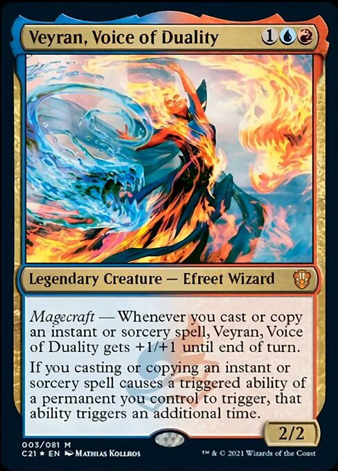 Veyran, Voice of Duality (Commander 2021 Strixhaven) Medium Play Foil