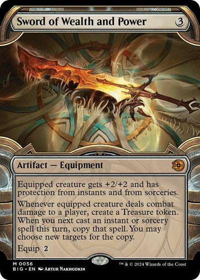 Sword of Wealth and Power (Showcase) (Outlaws of Thunder Junction: The Big Score) Light Play Foil