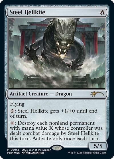 Steel Hellkite (Year of the Dragon 2024) (Standard Showdown Promos) Light Play Foil