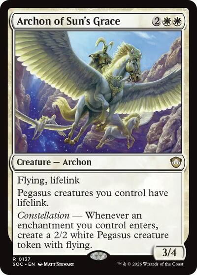 Archon of Sun's Grace (Commander: Secrets of Strixhaven) Near Mint