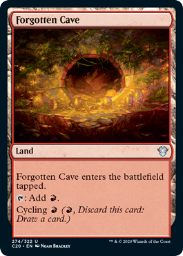 Forgotten Cave (Commander 2020 Ikoria) Light Play
