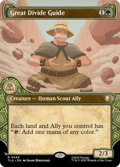 Great Divide Guide (Showcase) (Avatar: The Last Airbender) Light Play Foil