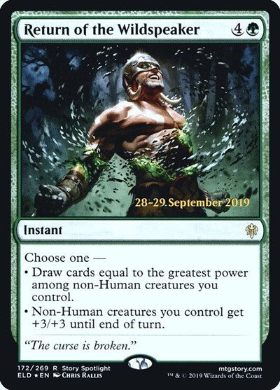 Return of the Wildspeaker (Promos: Prerelease Cards) Near Mint Foil