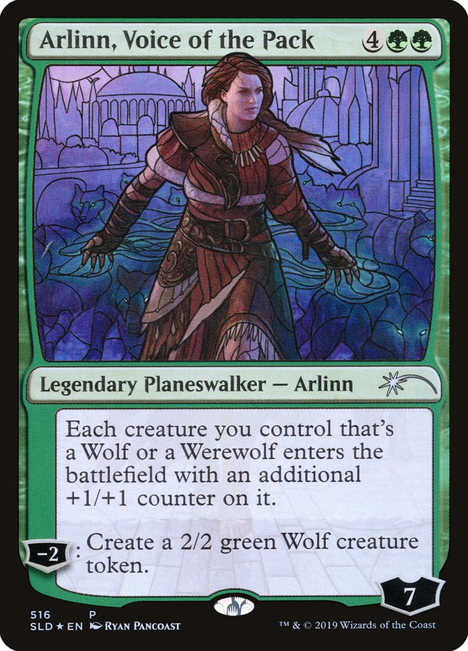Arlinn Voice of the Pack Stained Glass (Secret Lair) Near Mint Foil