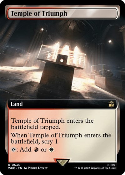 Temple of Triumph (Extended Art) (Universes Beyond: Doctor Who) Near Mint Foil