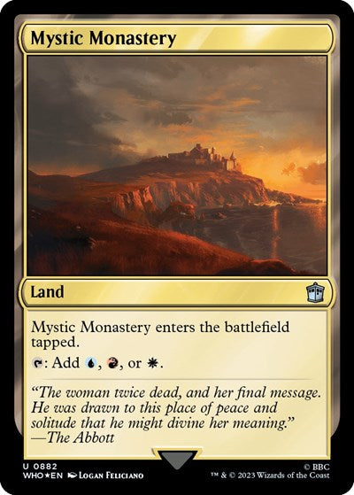 Mystic Monastery (Surge Foil) (Universes Beyond: Doctor Who) Light Play Foil