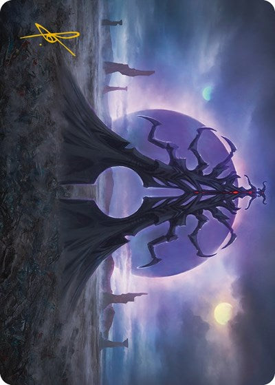 Black Sun's Twilight Art Card (Gold-Stamped Signature) (Art Series: Phyrexia: All Will Be One) Near Mint