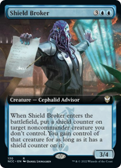 Shield Broker (Extended Art) (Commander: Streets of New Capenna) Near Mint