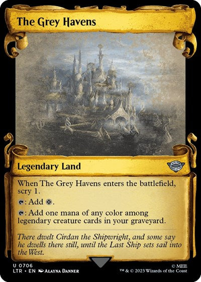 The Grey Havens (Showcase Scrolls) (Universes Beyond: The Lord of the Rings: Tales of Middle-earth) Light Play Foil