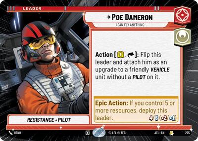 Poe Dameron I Can Fly Anything (Hyperspace) (Jump to Lightspeed) Near Mint