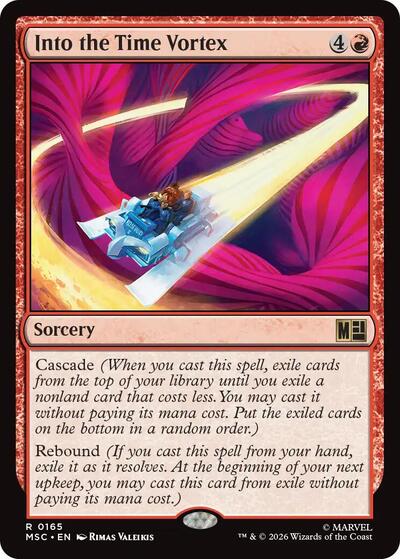 Into the Time Vortex (Surge Foil) (Commander: Marvel Super Heroes) Near Mint Foil