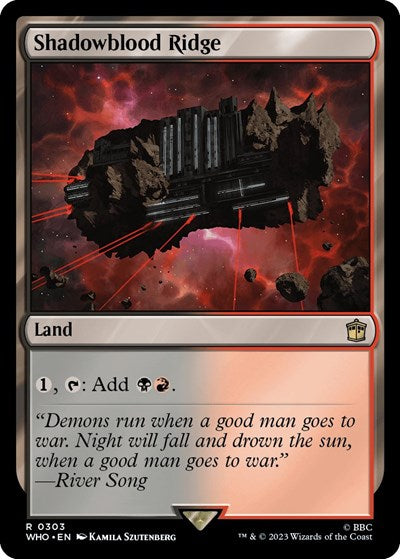 Shadowblood Ridge (Universes Beyond: Doctor Who) Near Mint Foil
