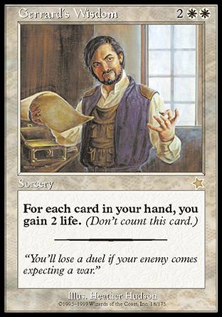 Gerrard's Wisdom (Starter 1999) Medium Play