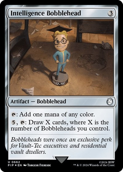 Intelligence Bobblehead (Surge Foil) (Universes Beyond: Fallout) Near Mint Foil