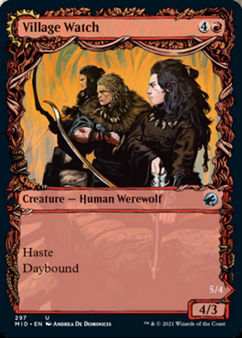 Village Watch / Village Reavers (Showcase) (Innistrad: Midnight Hunt) Near Mint Foil