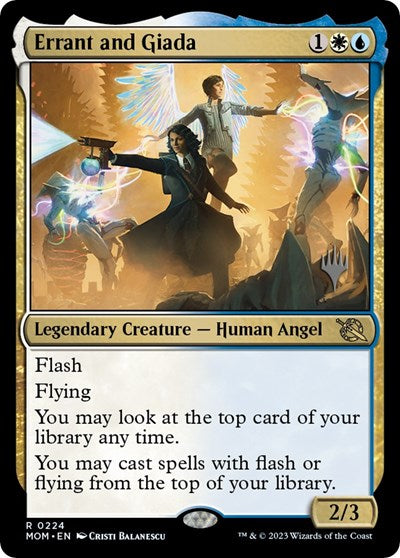 Errant and Giada (Promo Pack: March of the Machine) Light Play Foil