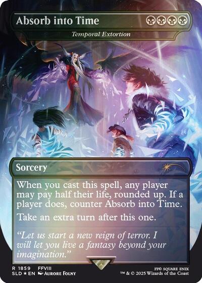 Absorb into Time - Temporal Extortion (Rainbow Foil) (Secret Lair) Near Mint Foil