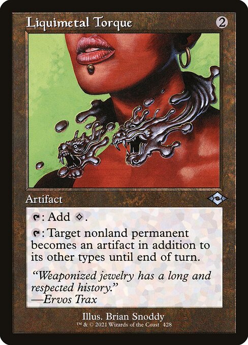Liquimetal Torque (Retro Frame) (Foil Etched) (Modern Horizons 2) Near Mint Foil