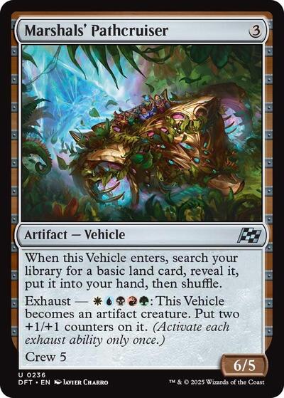 Marshals' Pathcruiser (Aetherdrift) Light Play Foil