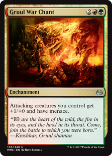 Gruul War Chant (Modern Masters 2017) Near Mint Foil