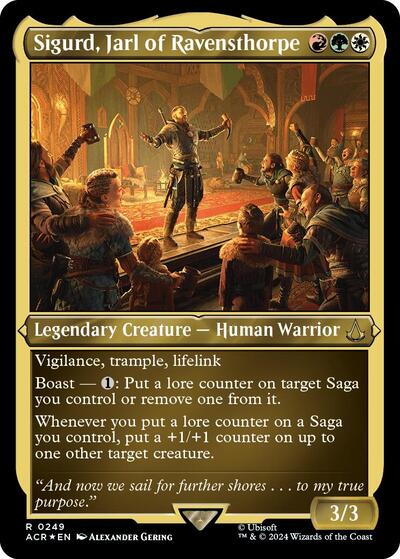 Sigurd, Jarl of Ravensthorpe (Foil Etched) (Universes Beyond: Assassin's Creed) Near Mint Foil