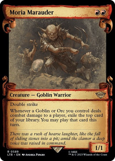 Moria Marauder (Showcase Scrolls) (Universes Beyond: The Lord of the Rings: Tales of Middle-earth) Near Mint Foil