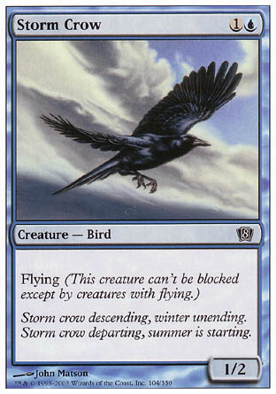 Storm Crow (8th Edition) Near Mint Foil