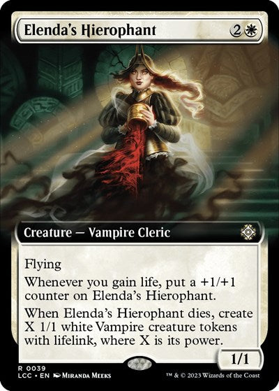 Elenda's Hierophant (Extended Art) (Commander: The Lost Caverns of Ixalan) Medium Play