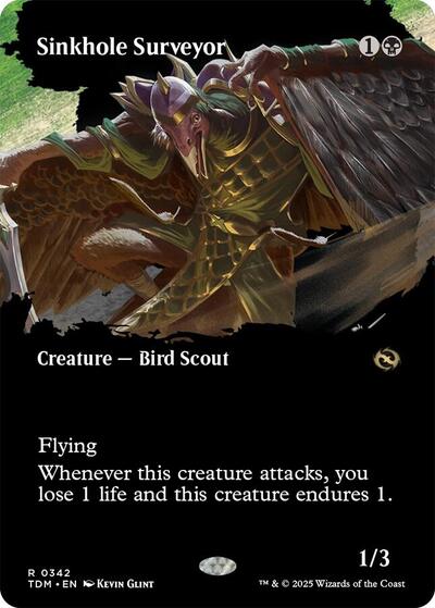 Sinkhole Surveyor (Borderless) (Tarkir: Dragonstorm) Light Play Foil
