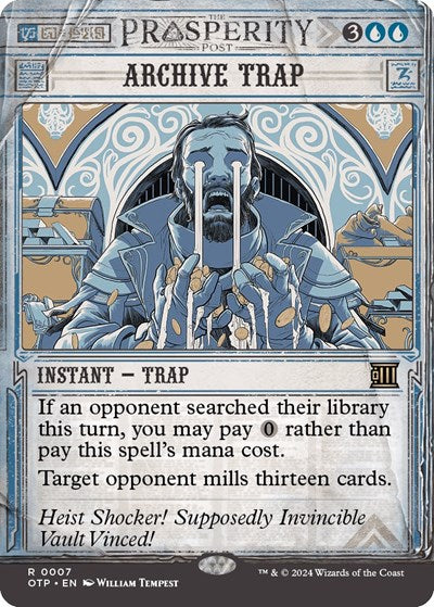 Archive Trap (Outlaws of Thunder Junction: Breaking News) Light Play Foil
