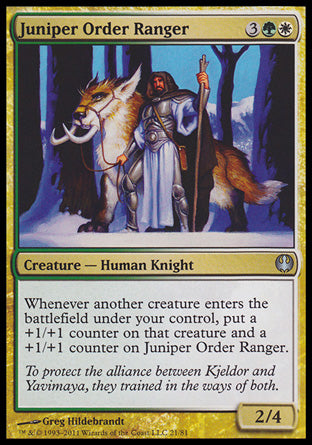Juniper Order Ranger (Duel Decks: Knights vs Dragons) Light Play