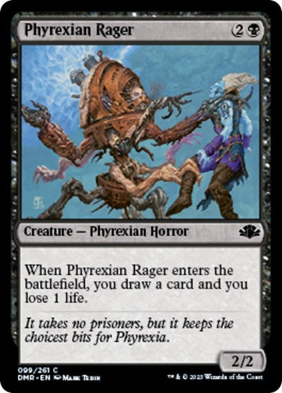 Phyrexian Rager (Dominaria Remastered) Light Play