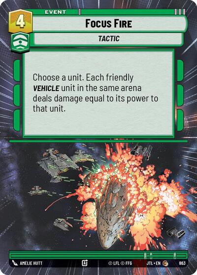 Focus Fire (Hyperspace Foil) (Jump to Lightspeed) Near Mint Foil