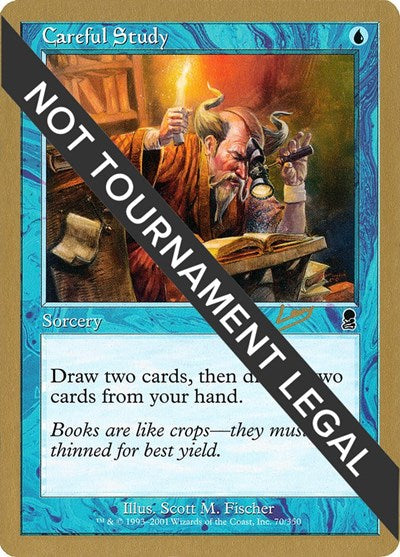 Careful Study - 2002 Raphael Levy (ODY) (World Championship Decks) Medium Play