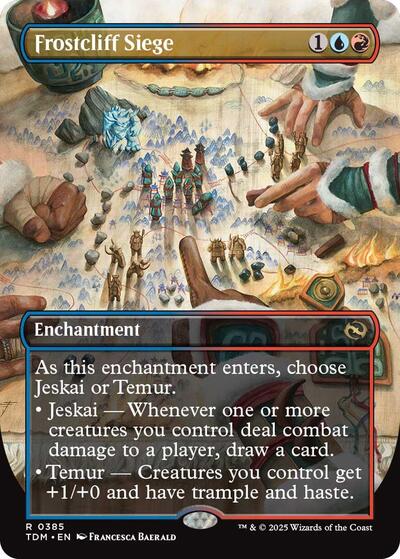 Frostcliff Siege (Borderless) (Tarkir: Dragonstorm) Light Play