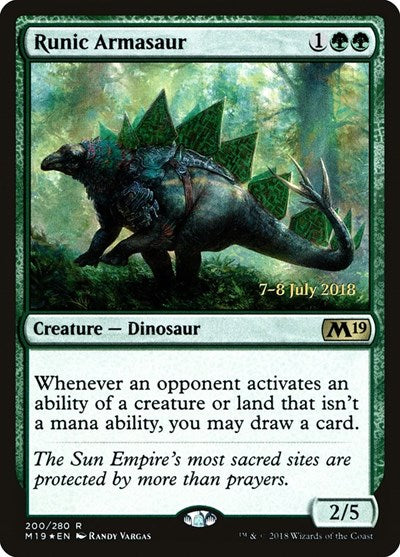 Runic Armasaur (Promos: Prerelease Cards) Near Mint Foil