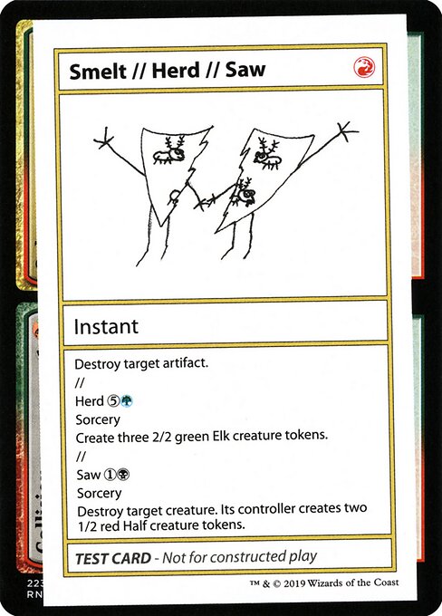 Smelt / Herd / Saw (No PW Symbol) (Mystery Booster Test Print 2021) Light Play