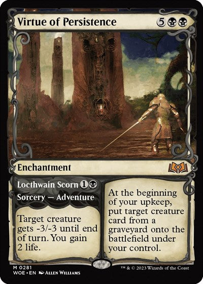 Virtue of Persistence (Showcase) (Wilds of Eldraine) Near Mint Foil